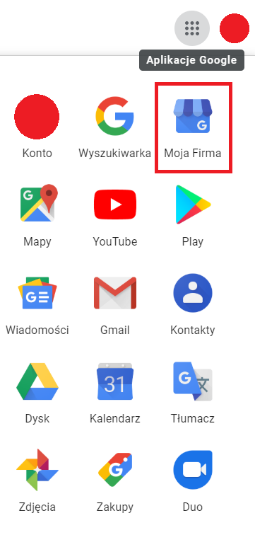 panel google moja firma